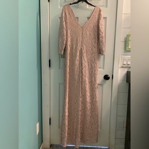 Brand New- Blu Sage - size 12 - champagne colored formal dress